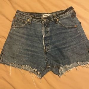 Re/done jean shorts size 26